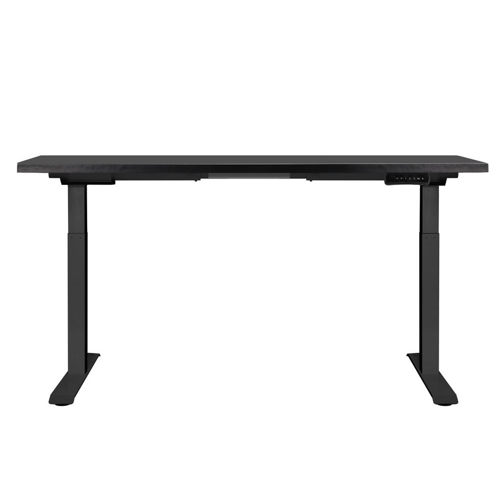 Standing Desk (Dual Motor) Black & Black 140cm - Homecoze