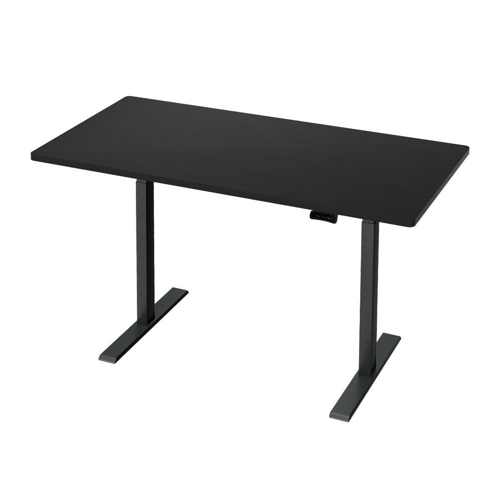 Standing Desk (Dual Motor) Black & Black 140cm - Homecoze