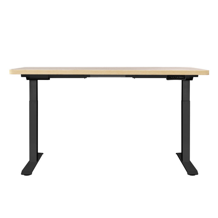 Standing Desk (Dual Motor) Black & Oak 120cm - Homecoze