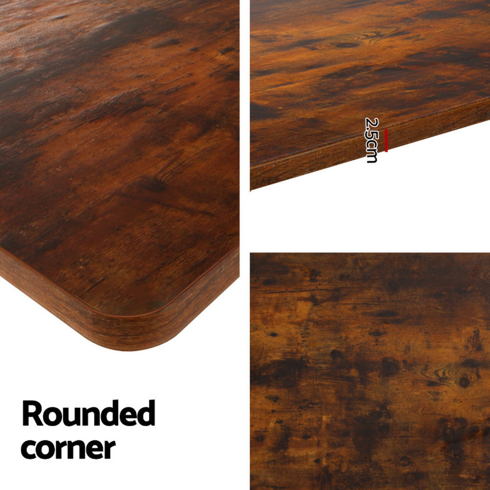 Standing Desk (Dual Motor) Black & Rustic 140cm - Homecoze