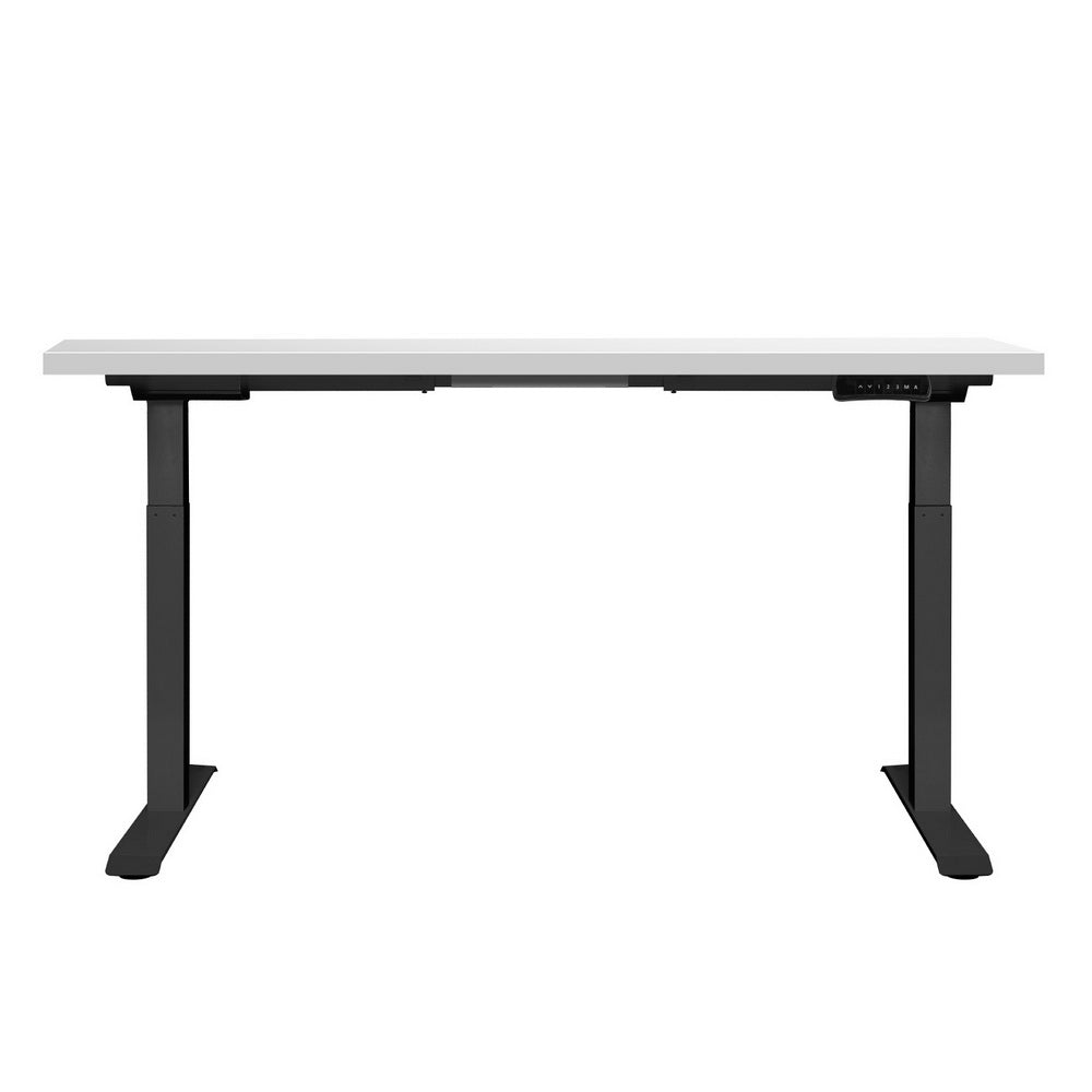 Standing Desk (Dual Motor) Black & White 140cm - Homecoze