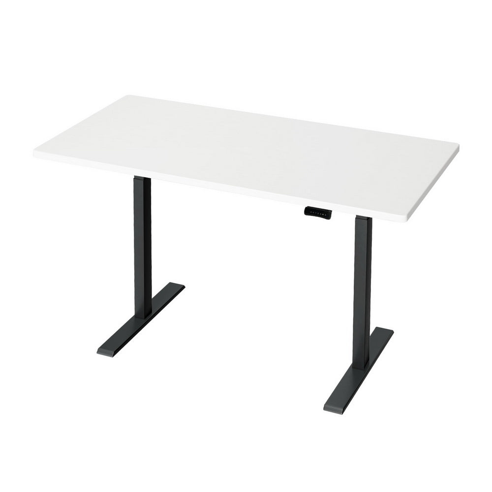 Standing Desk (Dual Motor) Black & White 140cm - Homecoze