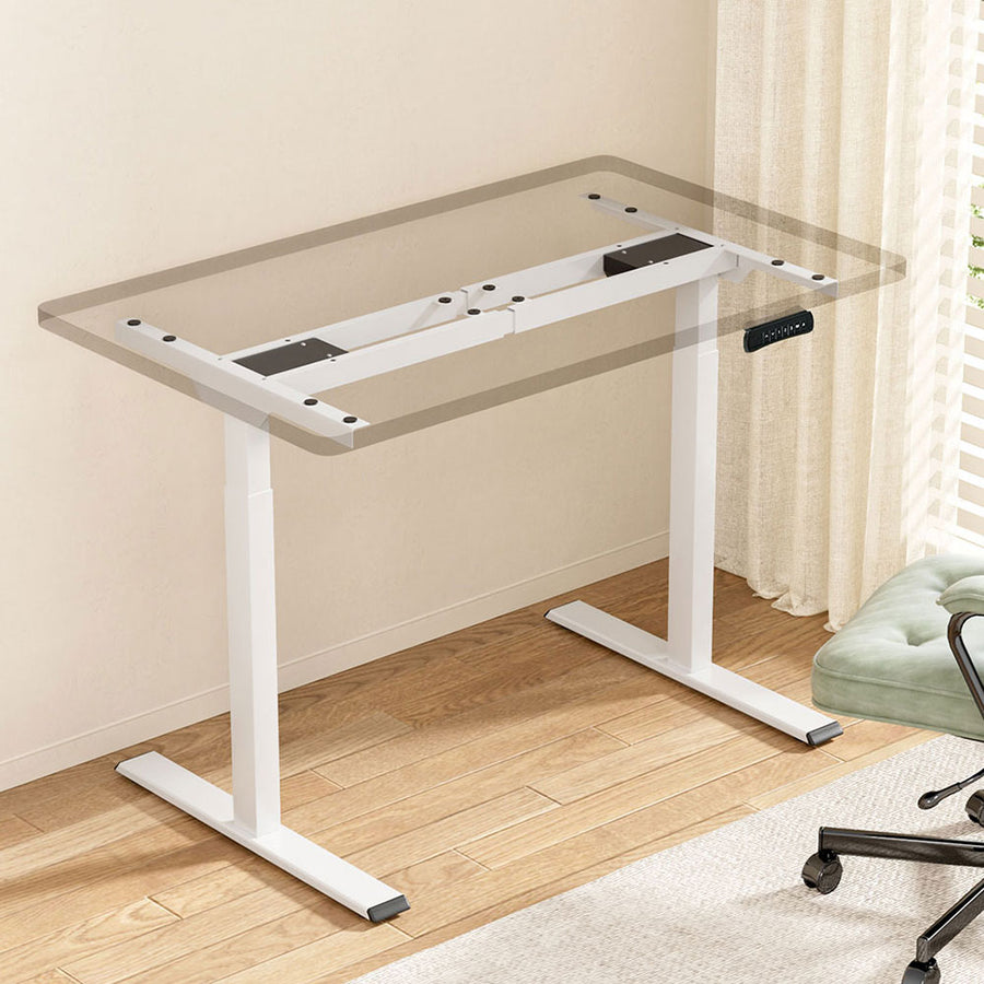 Standing Desk (Frame Only) Dual Motor - White - Homecoze