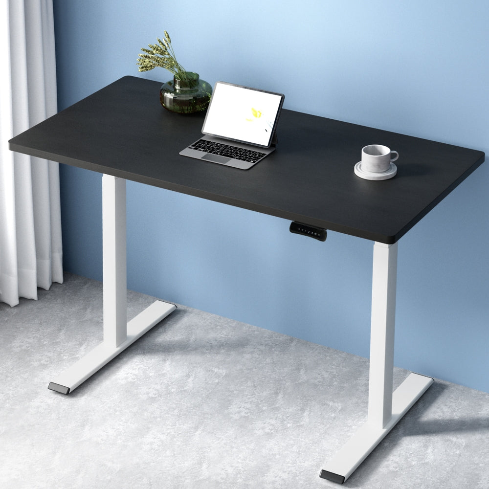 Standing Desk (Dual Motor) White & Black 120cm