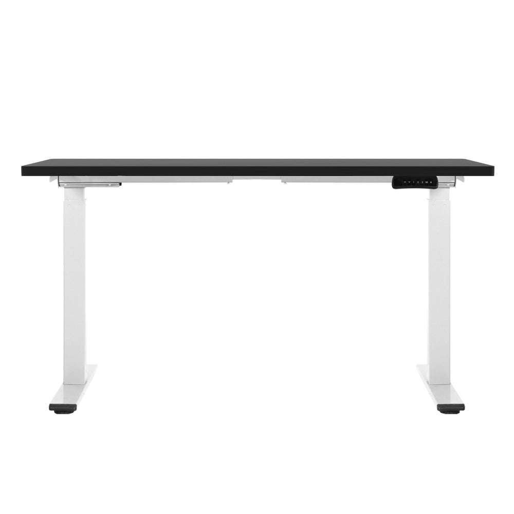 Standing Desk (Dual Motor) White & Black 140cm - Homecoze
