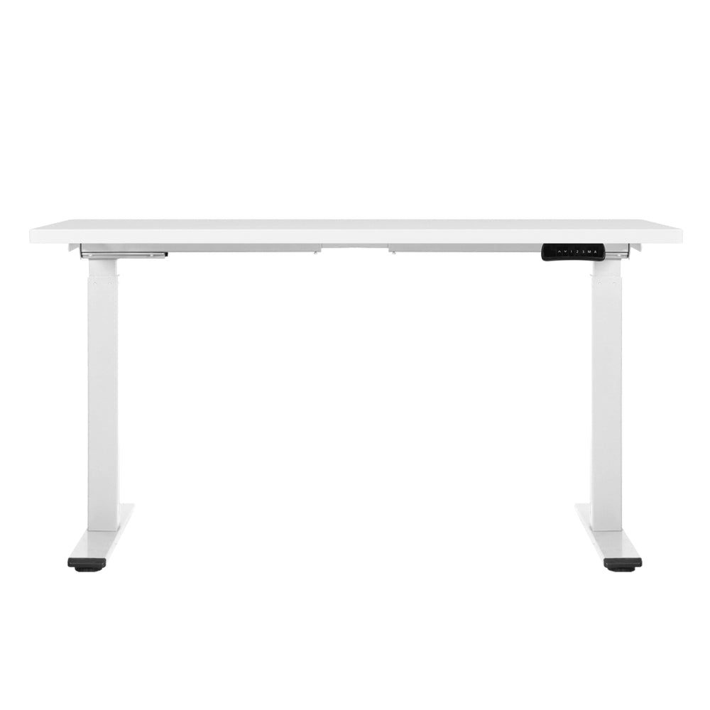 Standing Desk (Dual Motor) White 140cm - Homecoze