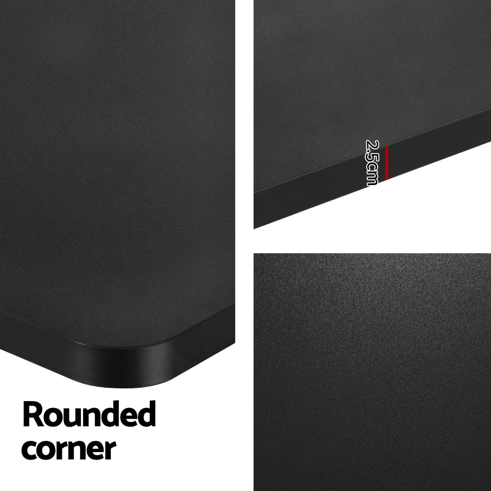 Standing Desk (Dual Motor) Black 120cm - Homecoze