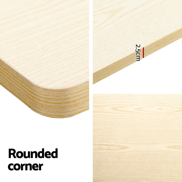 Standing Desk (Dual Motor) Black & Oak 120cm - Homecoze