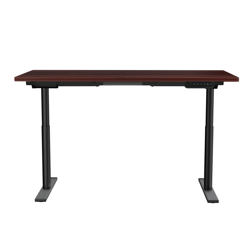 Standing Desk (Dual Motor) Black & Walnut 140cm - Homecoze