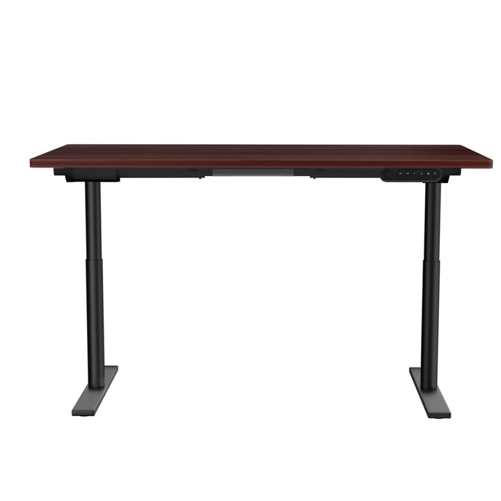 Standing Desk (Dual Motor) Black & Walnut 140cm - Homecoze
