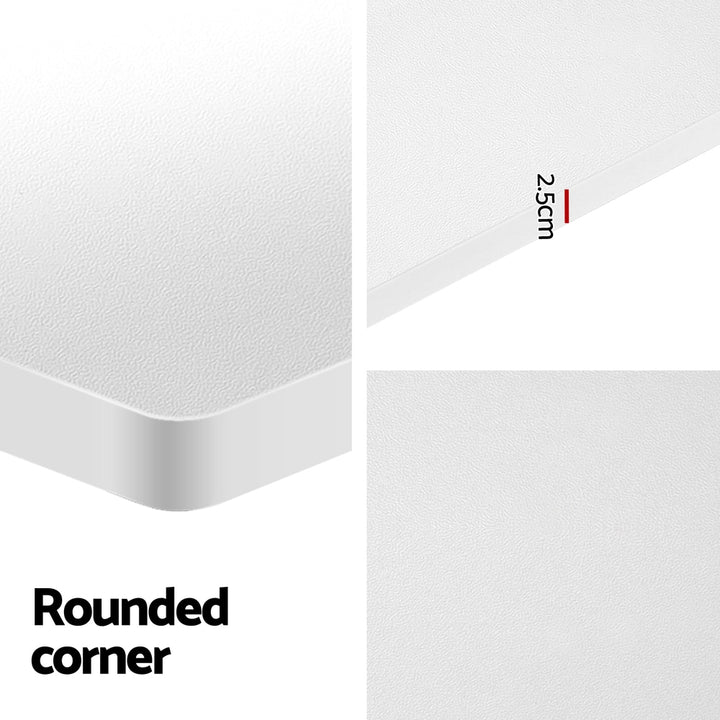 Standing Desk (Dual Motor) Black & White 140cm - Homecoze