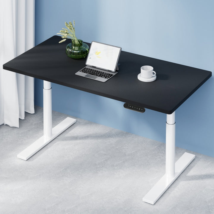 Standing Desk (Dual Motor) White & Black 120cm