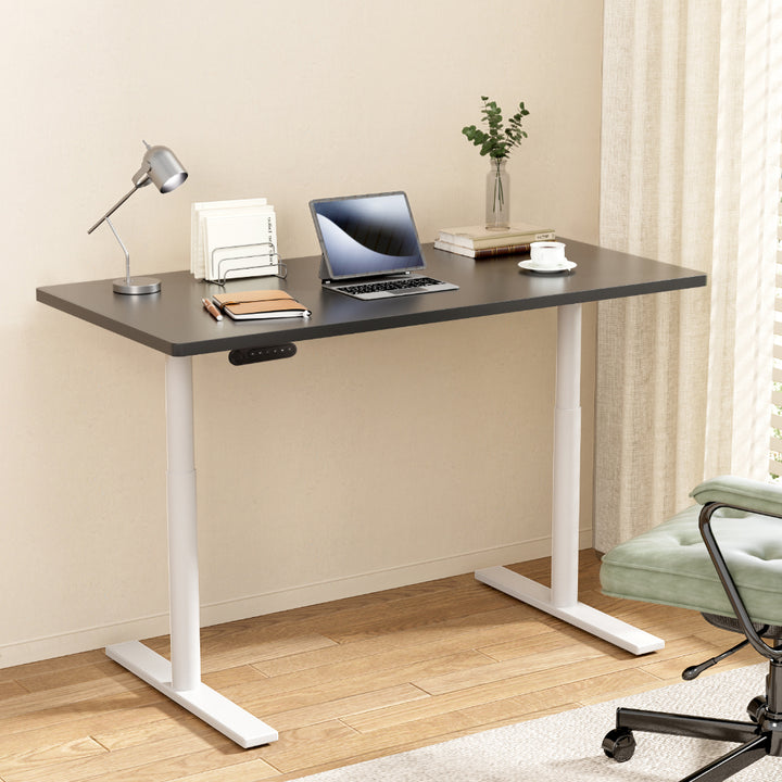 Standing Desk (Dual Motor) White & Black 140cm - Homecoze