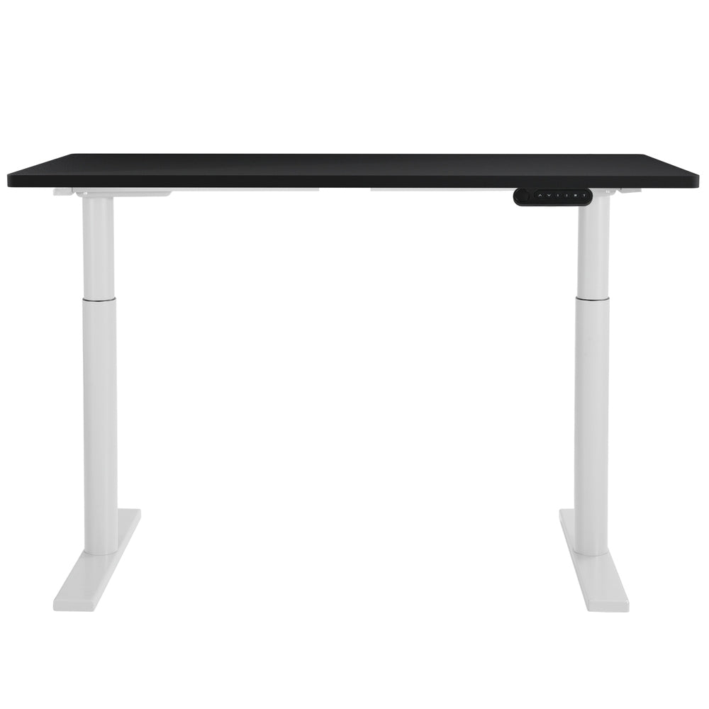 Standing Desk (Dual Motor) White & Black 140cm - Homecoze