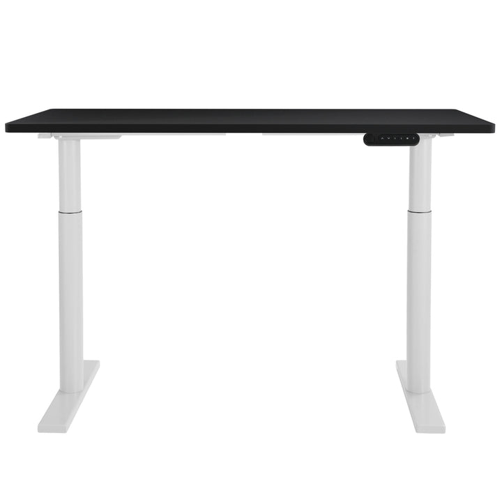 Standing Desk (Dual Motor) White & Black 140cm - Homecoze