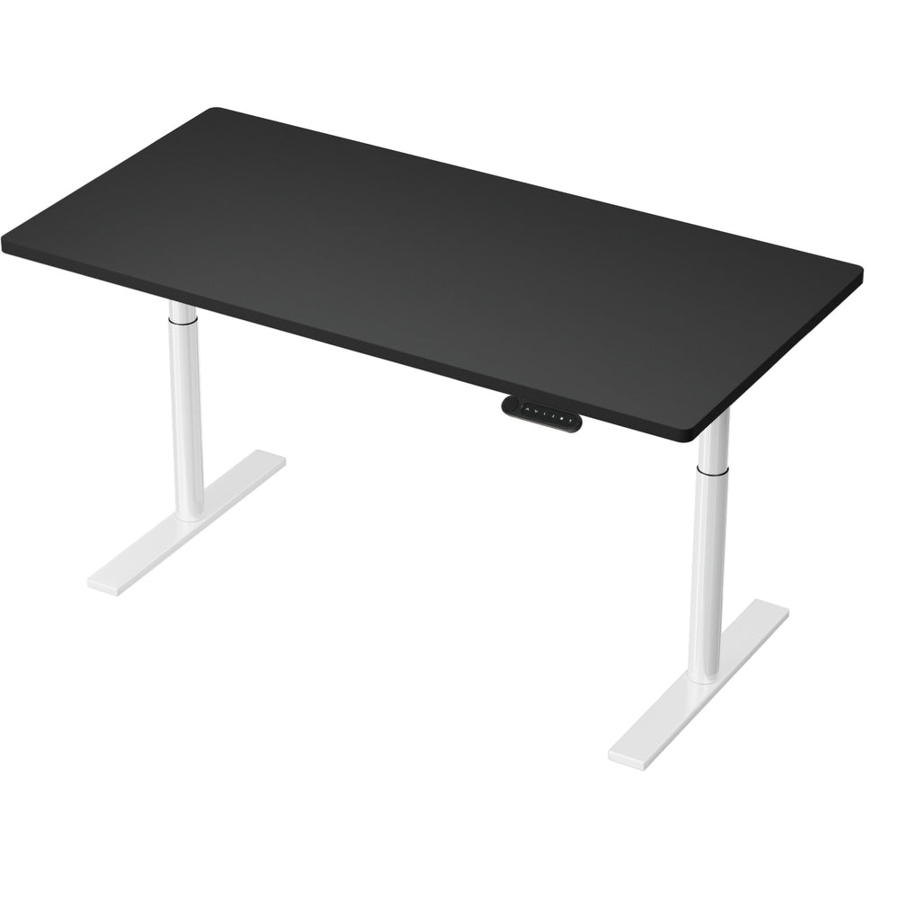 Standing Desk (Dual Motor) White & Black 140cm - Homecoze