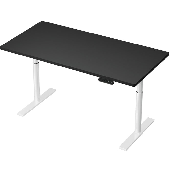 Standing Desk (Dual Motor) White & Black 140cm - Homecoze