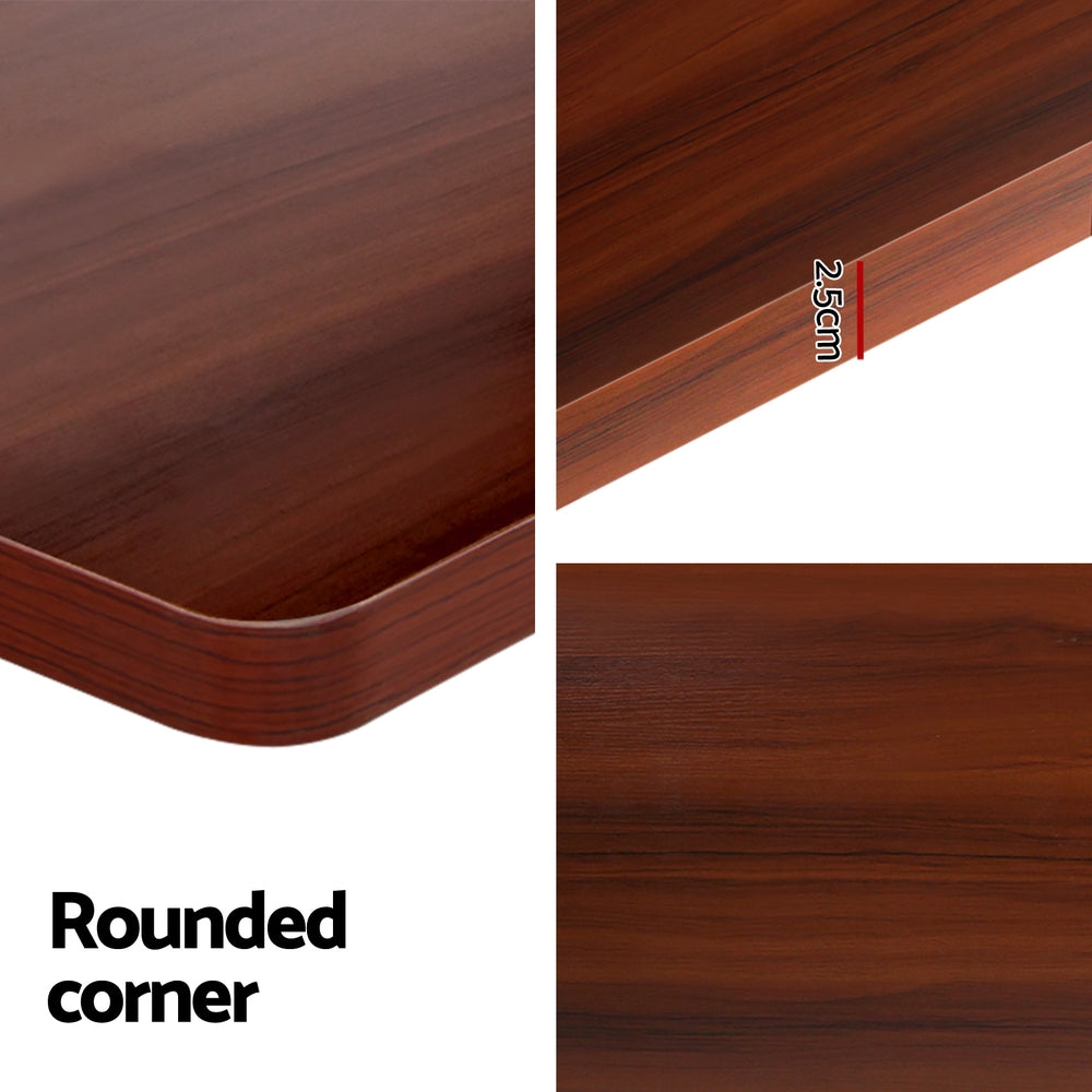 Standing Desk (Dual Motor) White & Walnut 120cm - Homecoze