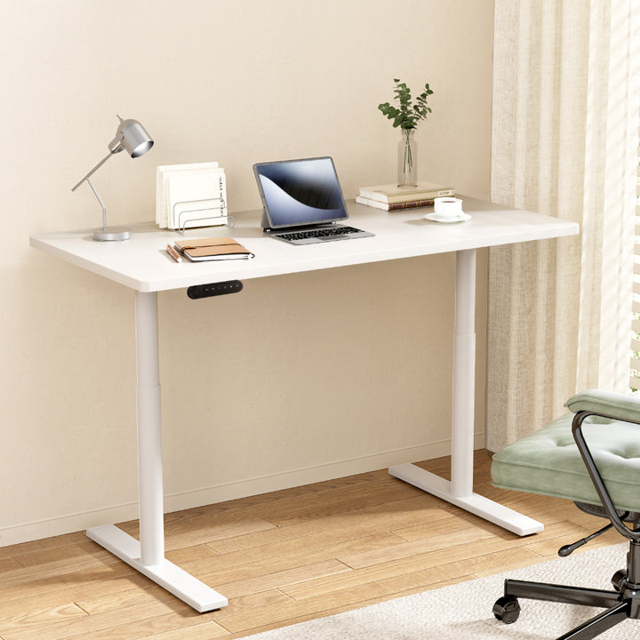 Standing Desk (Dual Motor) White 140cm - Homecoze