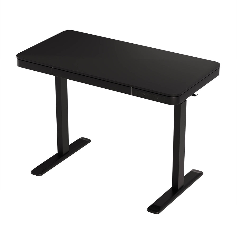 Standing Desk with Drawer (Dual Motor) Black 120cm - Homecoze