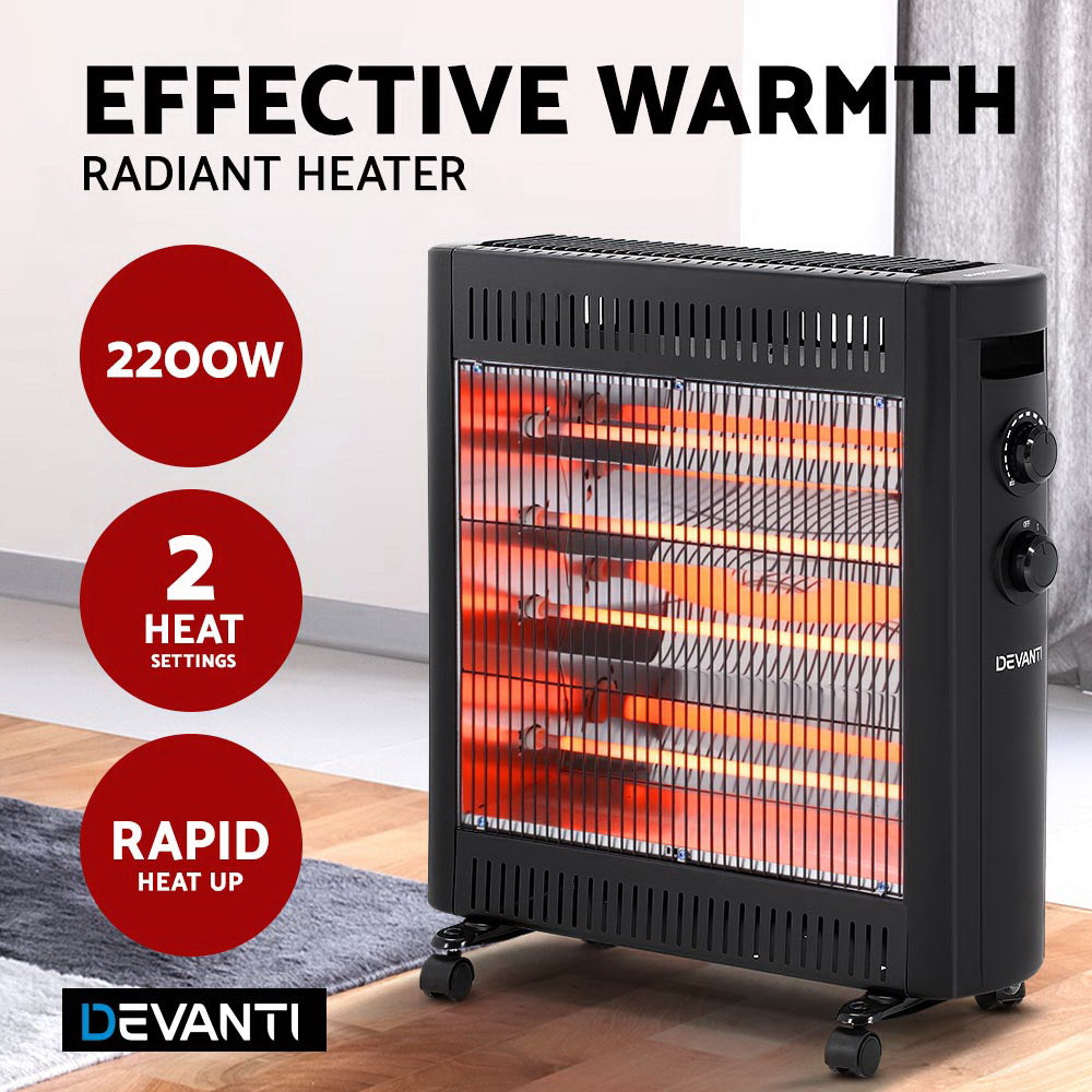 2200W Infrared Portable Electric Radiant Heater - Homecoze