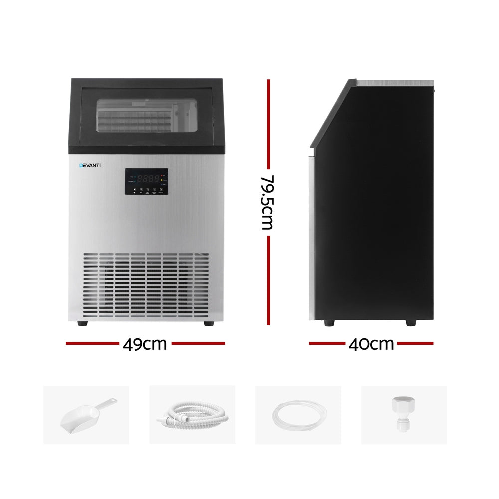 Commercial 60kg Ice Cube Maker - Homecoze