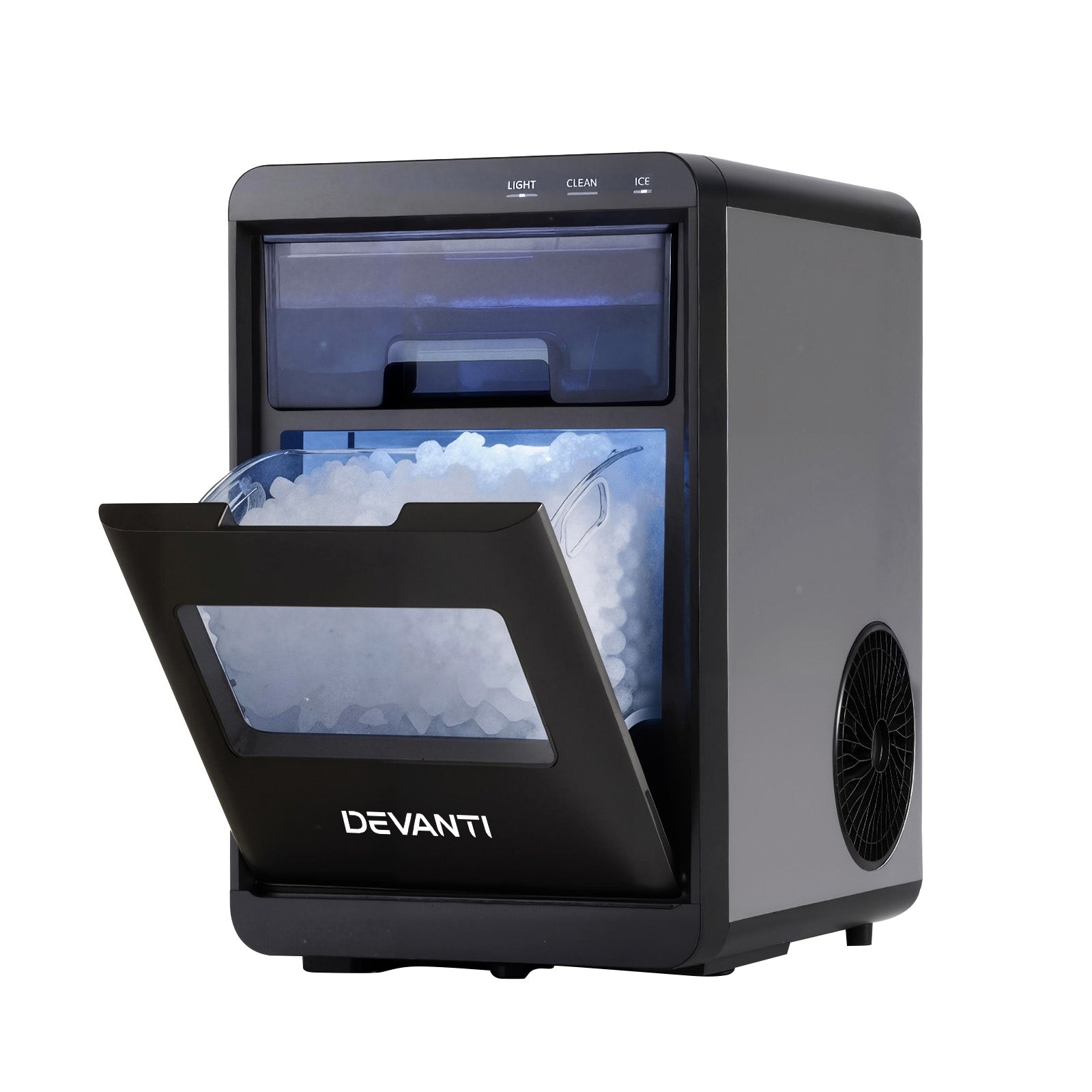 0.8kg/hr Nugget Ice Maker - Black - Homecoze