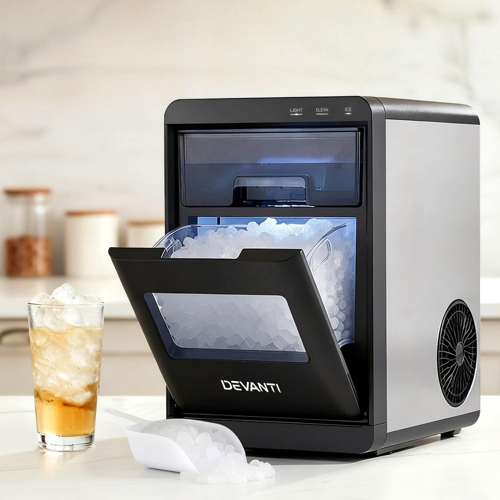 0.8kg/hr Nugget Ice Maker - Black - Homecoze
