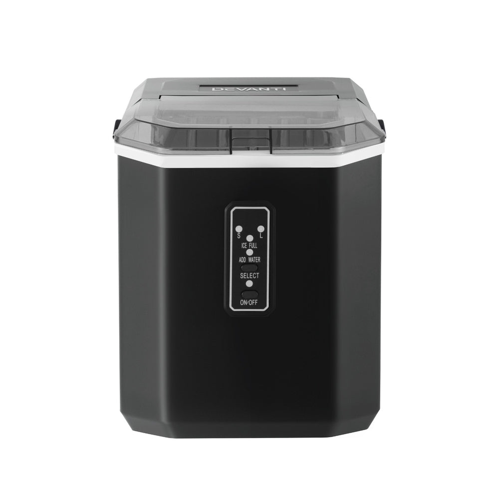Devanti 12kg Ice Maker Machine 1.3L w/Scoop Holder Black - Homecoze