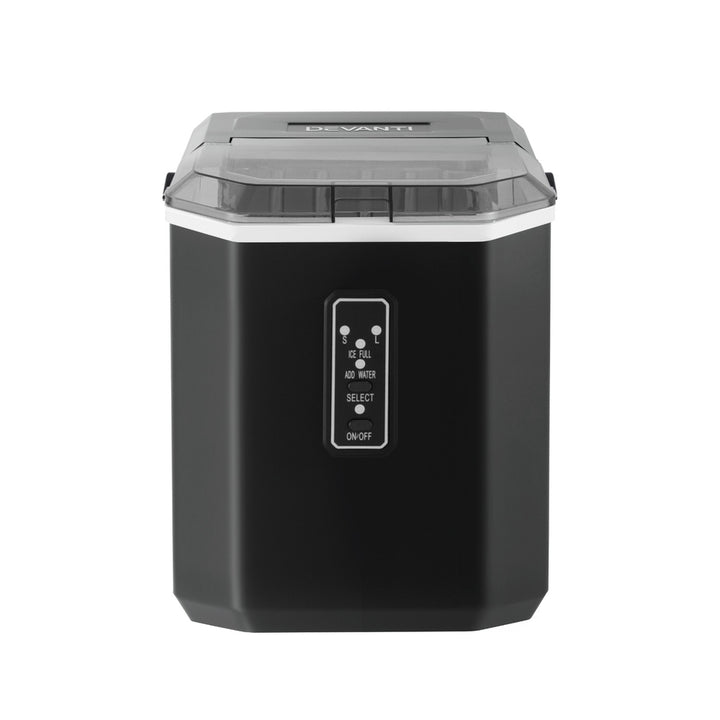 Devanti 12kg Ice Maker Machine 1.3L w/Scoop Holder Black - Homecoze