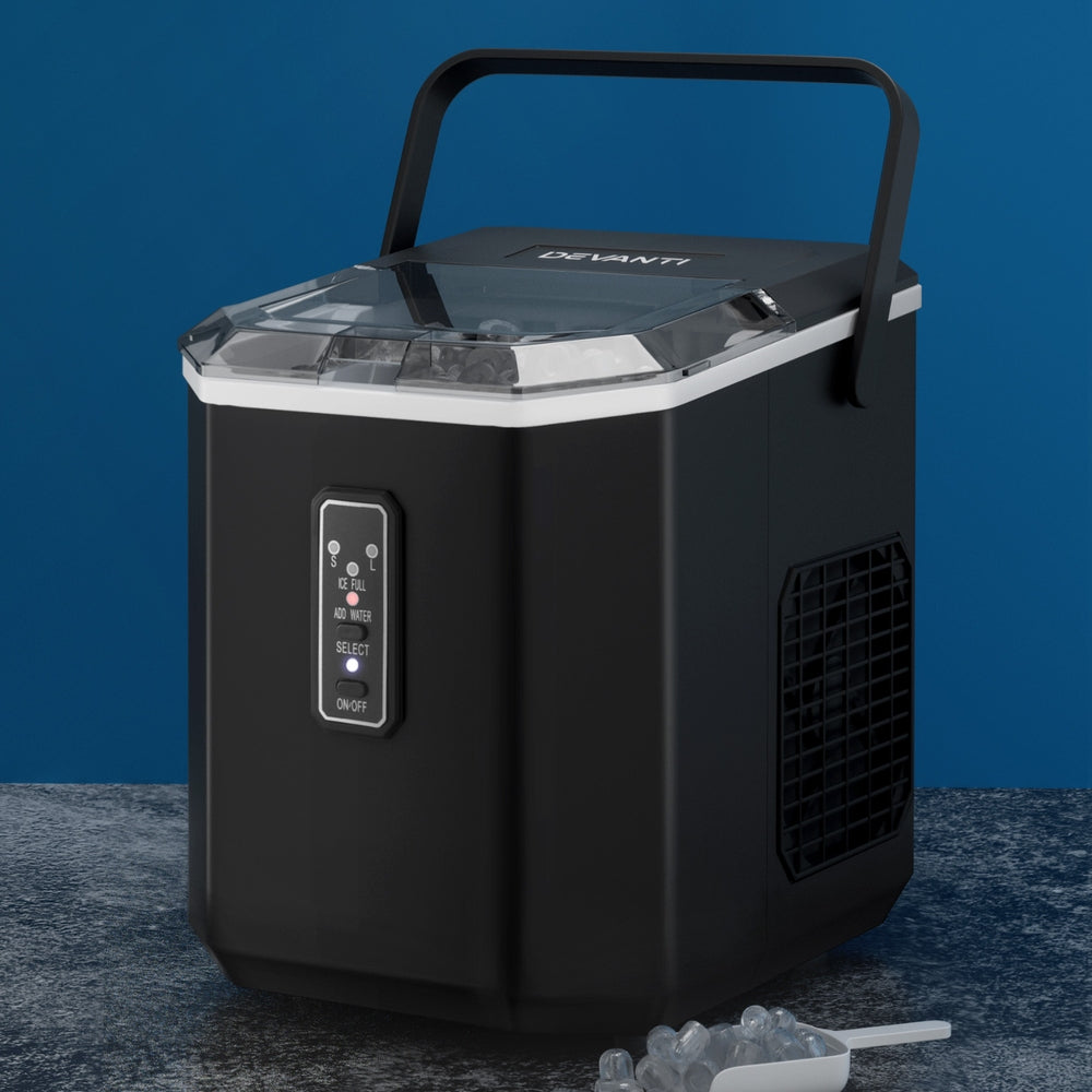 0.5kg/hr Portable Ice Cube Maker - Black - Homecoze