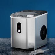 Portable Ice Cube Maker Ice Machine 0.5kg/hr Bullet Ice Home Bar Benchtop - Stainless Steel - Homecoze