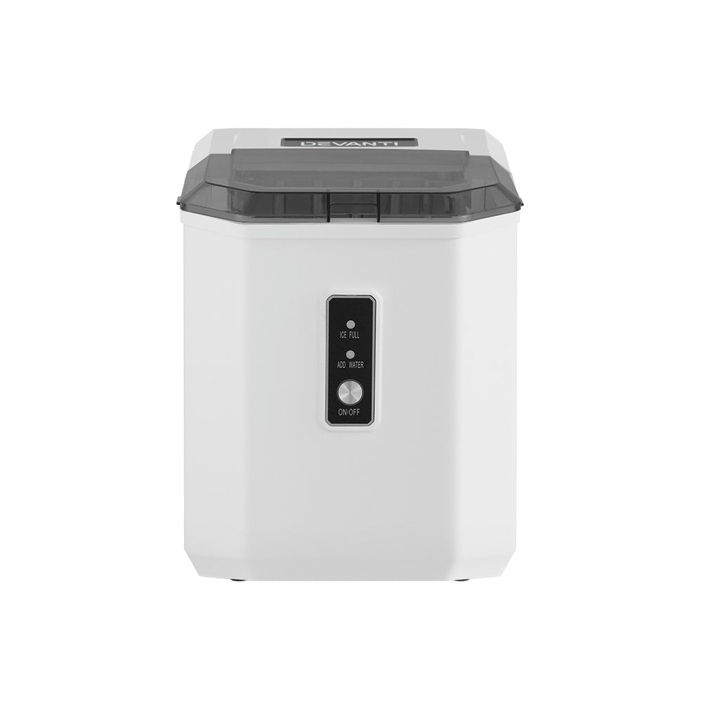 Portable Ice Cube Maker Ice Machine 0.5kg/hr Bullet Ice Home Bar Benchtop - White - Homecoze