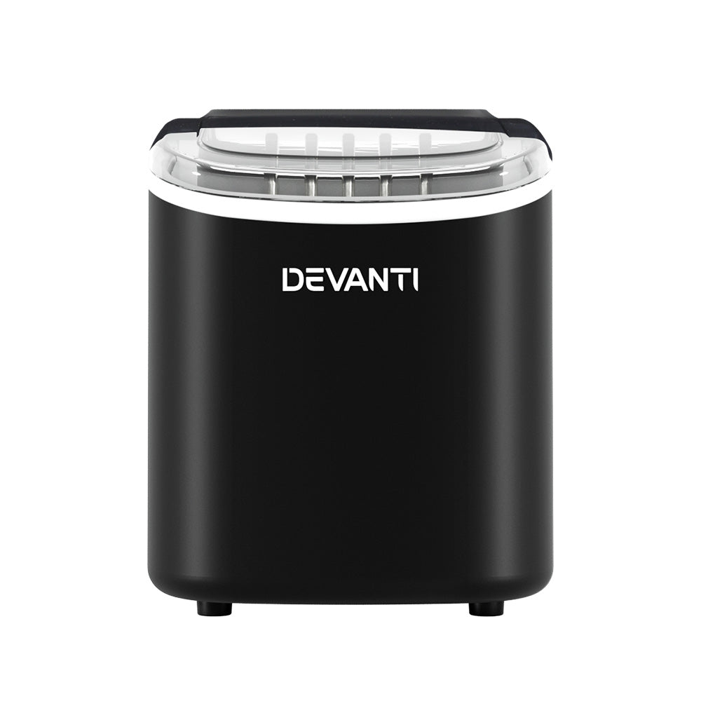 Portable Ice Cube Maker Ice Machine 0.5kg/hr Small or Large Ice - Black - Homecoze