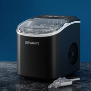 Portable Ice Cube Maker Ice Machine 0.5kg/hr Small or Large Ice - Black - Homecoze