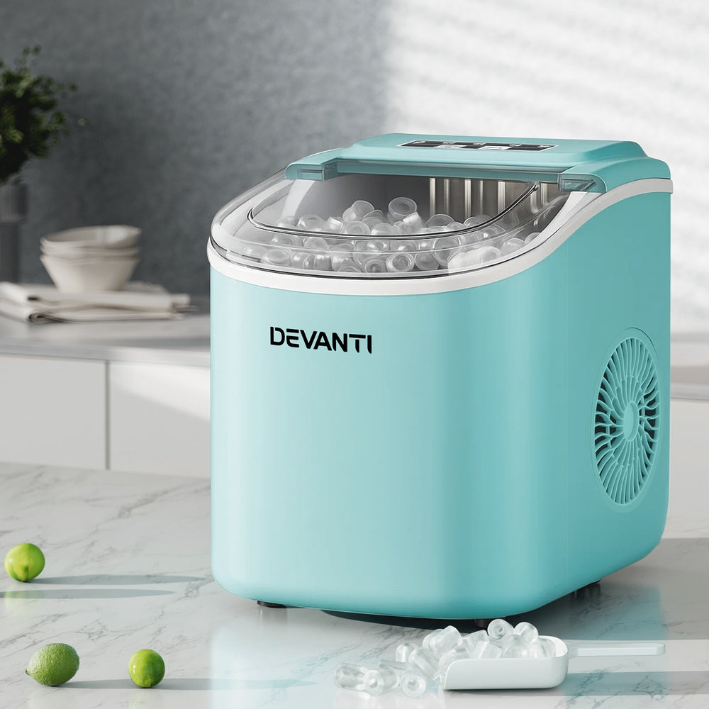 0.5kg/hr Ice Cube Maker - Green - Homecoze