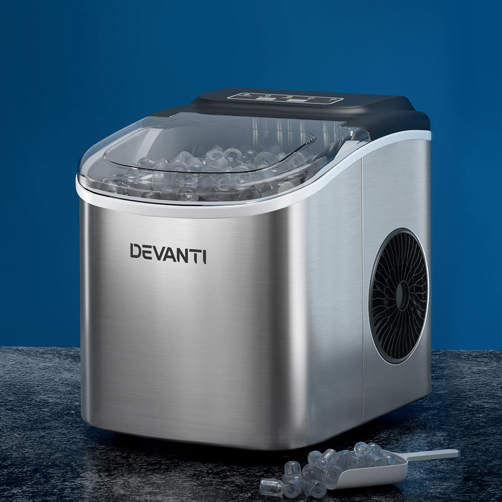 0.5kg/hr Ice Cube Maker - Stainless Steel - Homecoze
