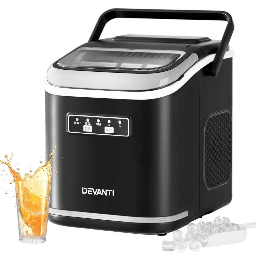 0.5kg/hr Portable Ice Maker - Black - Homecoze
