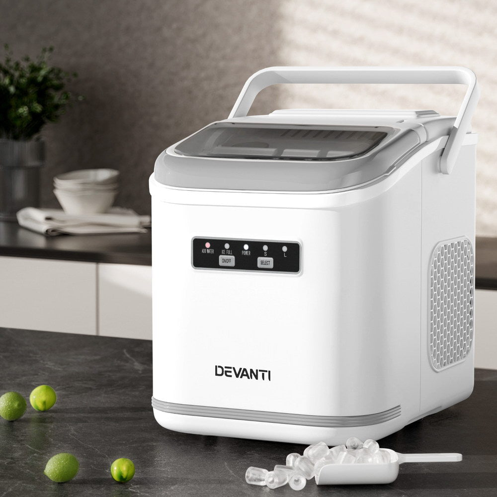 0.5kg/hr Portable Ice Maker - White - Homecoze