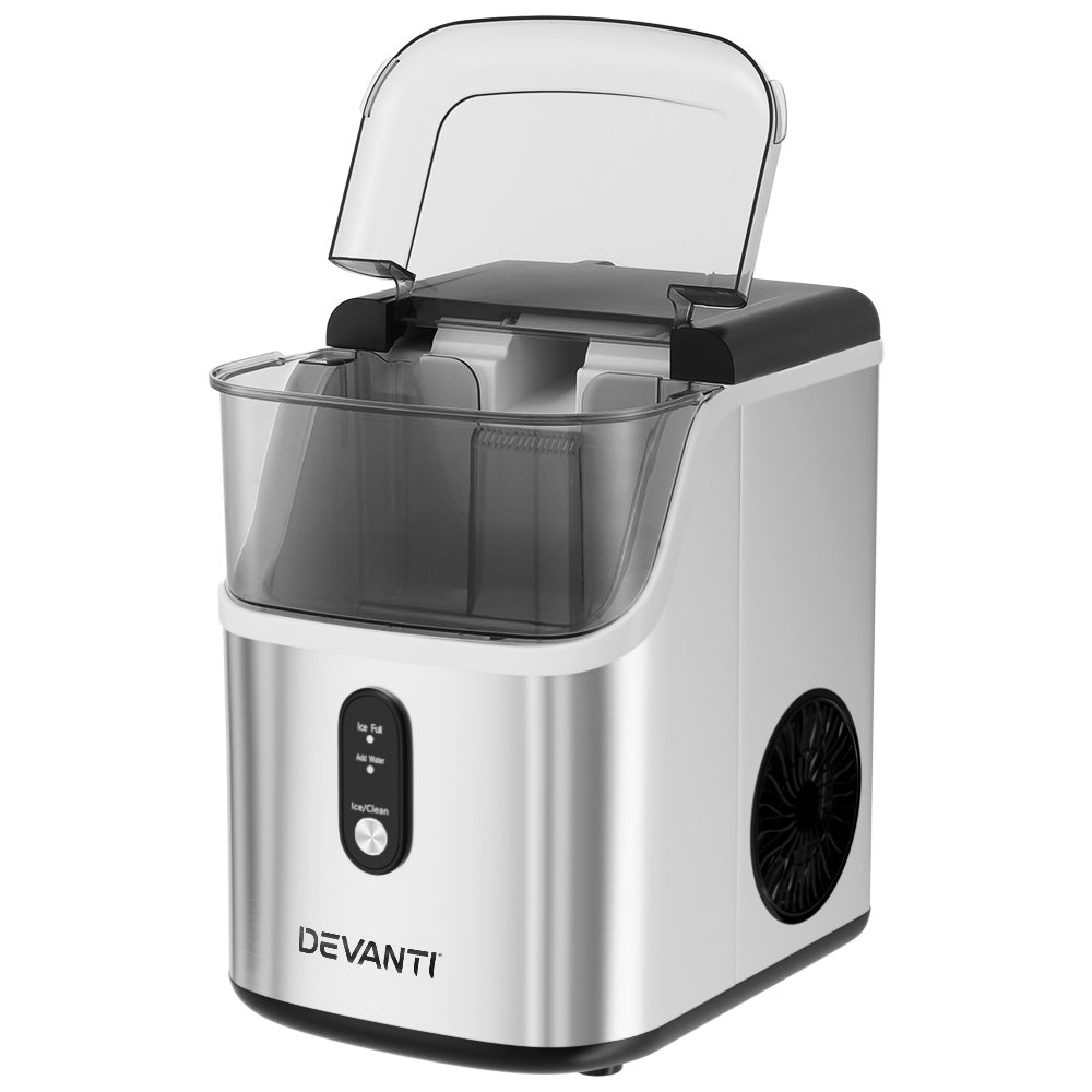 0.6kg/hr Nugget Ice Maker - Stainless Steel - Homecoze