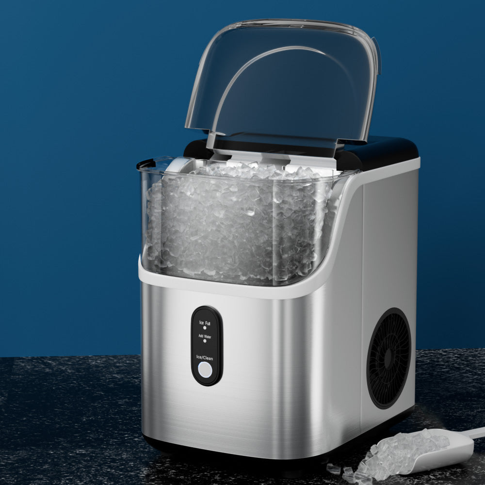 0.6kg/hr Nugget Ice Maker - Stainless Steel - Homecoze