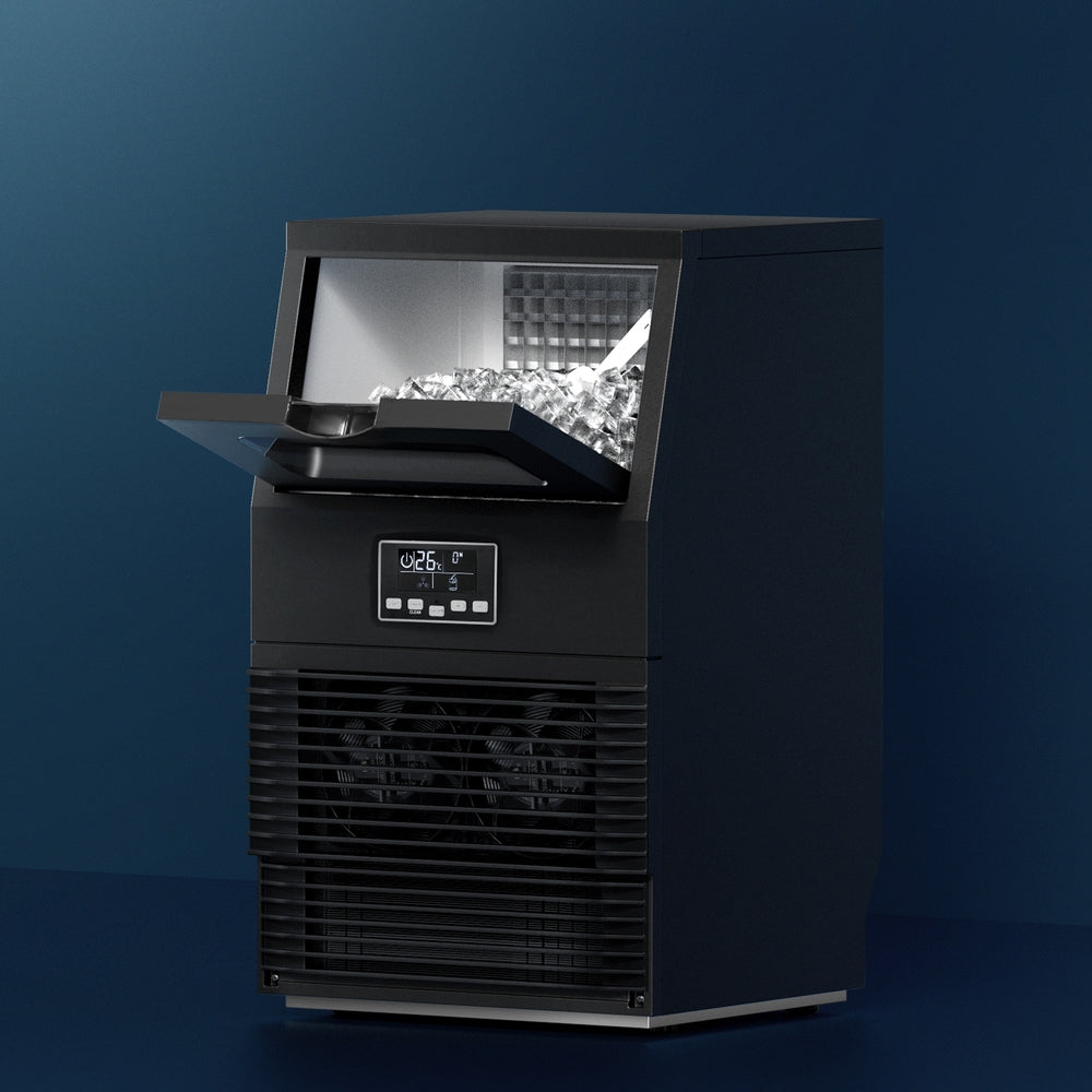Commercial Ice Cube Maker 1.25kg/hr - Black - Homecoze