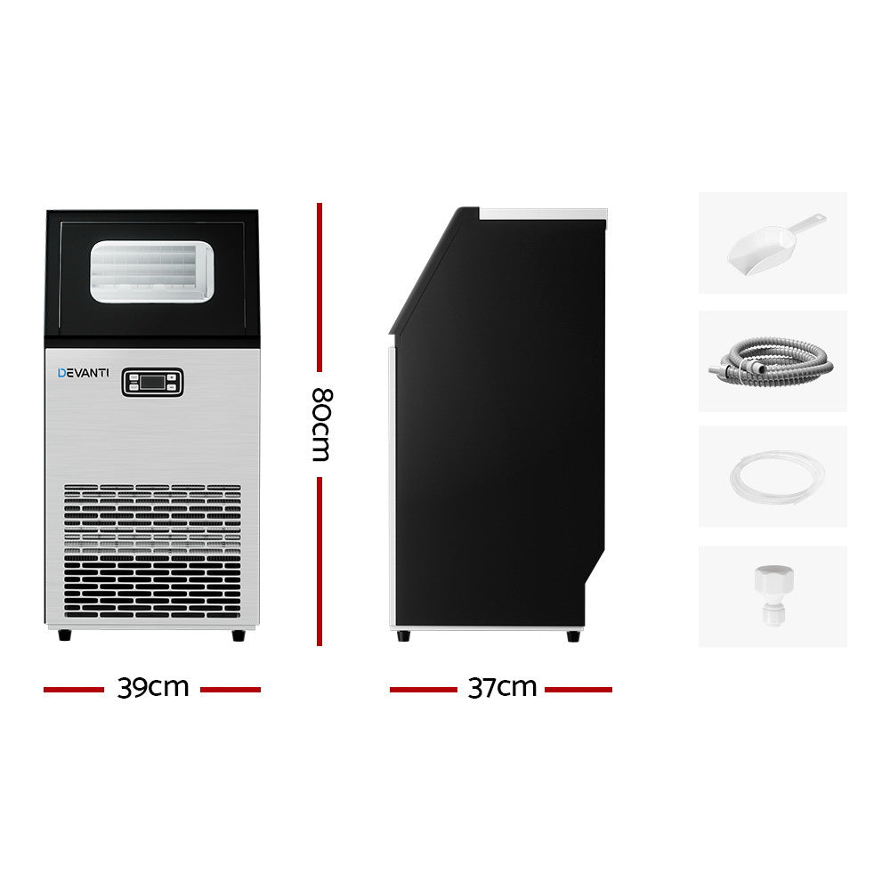 Commercial 45kg Ice Cube Machine - Homecoze