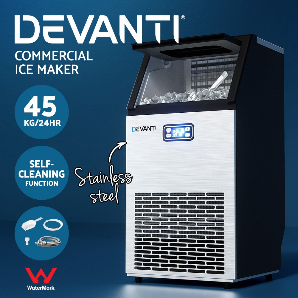 Commercial 45kg Ice Cube Machine - Homecoze