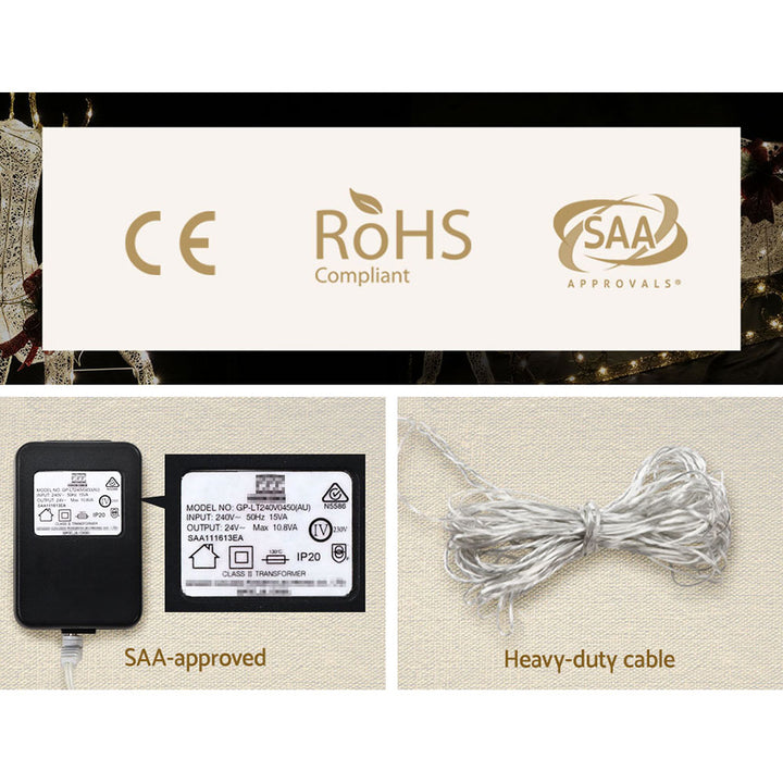 3PC Motorised Reindeer Christmas Motif Lights - Homecoze