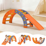 Kids Arch Climbing Frame Set With Slide - Homecoze