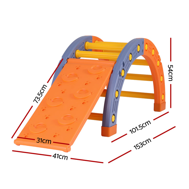 Kids Arch Climbing Frame Set With Slide