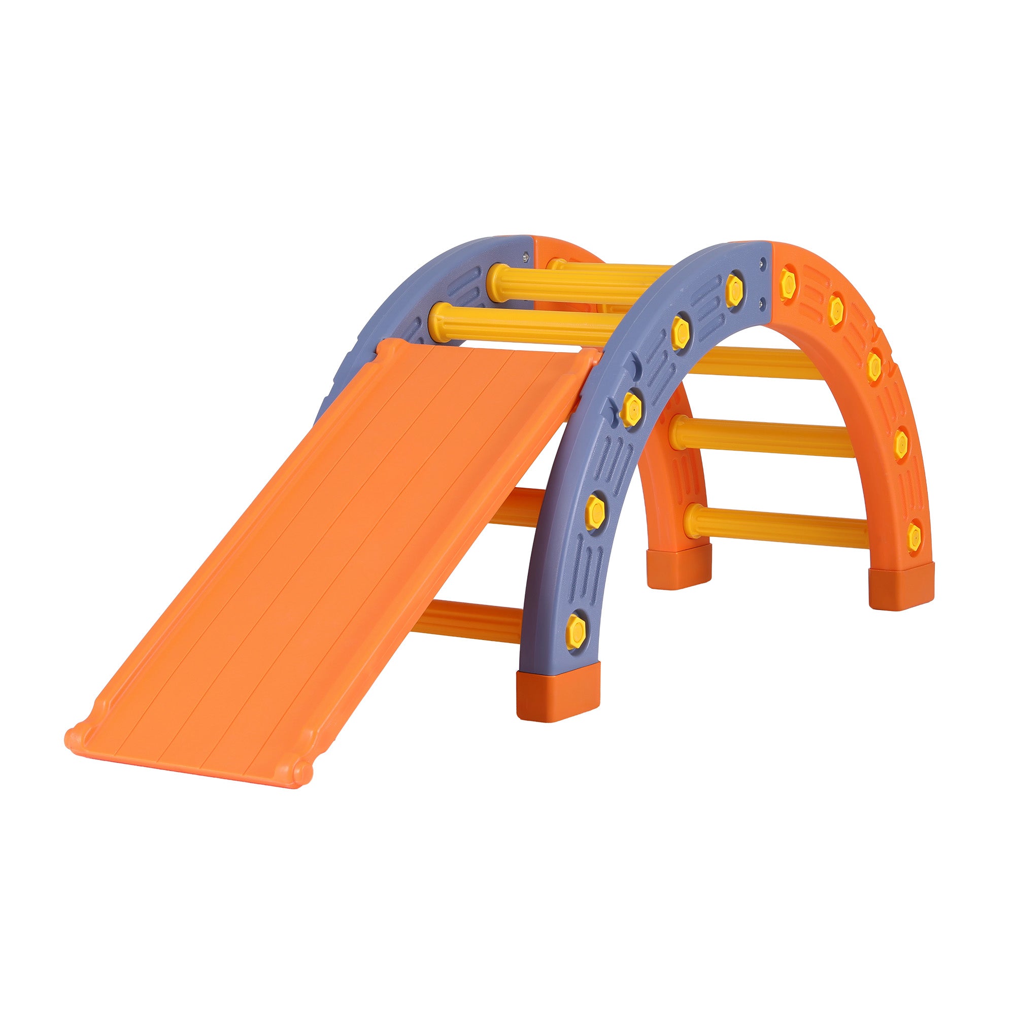 Kids Arch Climbing Frame Set With Slide - Homecoze