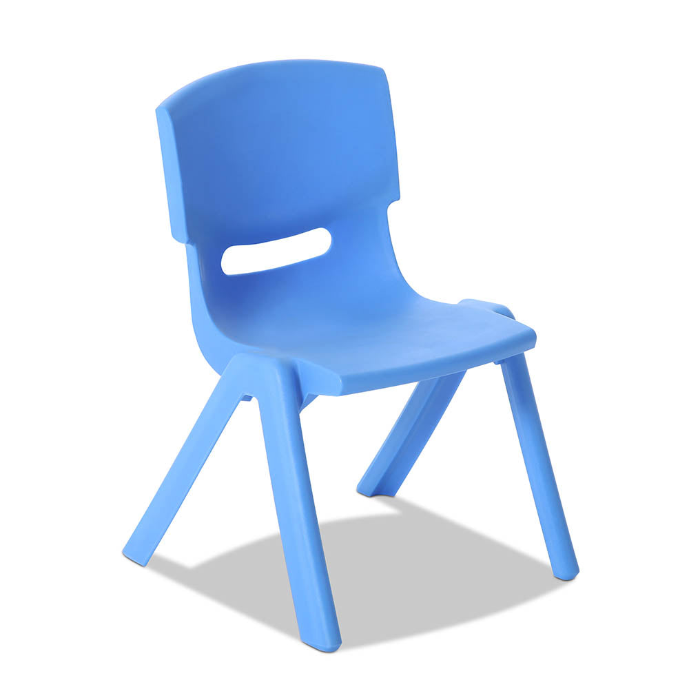 5PC Kids Square Table and Chairs Set - Blue - Homecoze