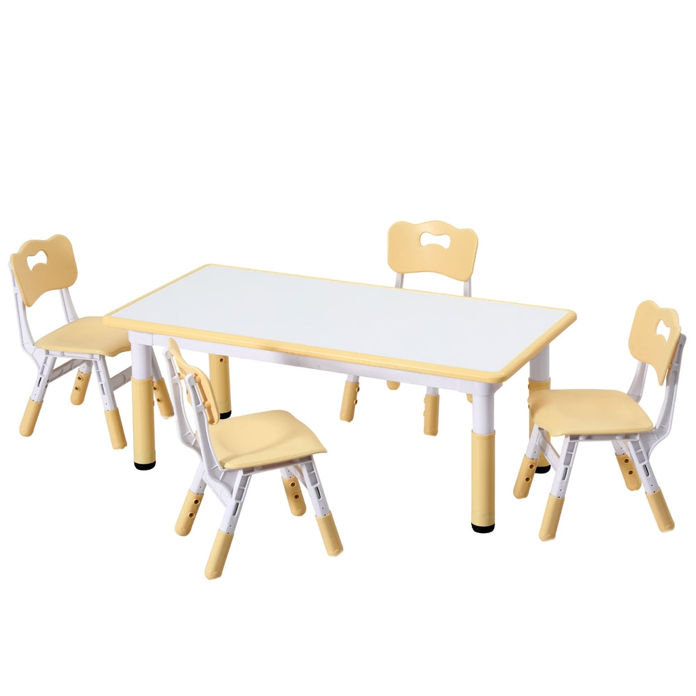 Kids Whiteboard Activity Table & Chairs Set - Homecoze